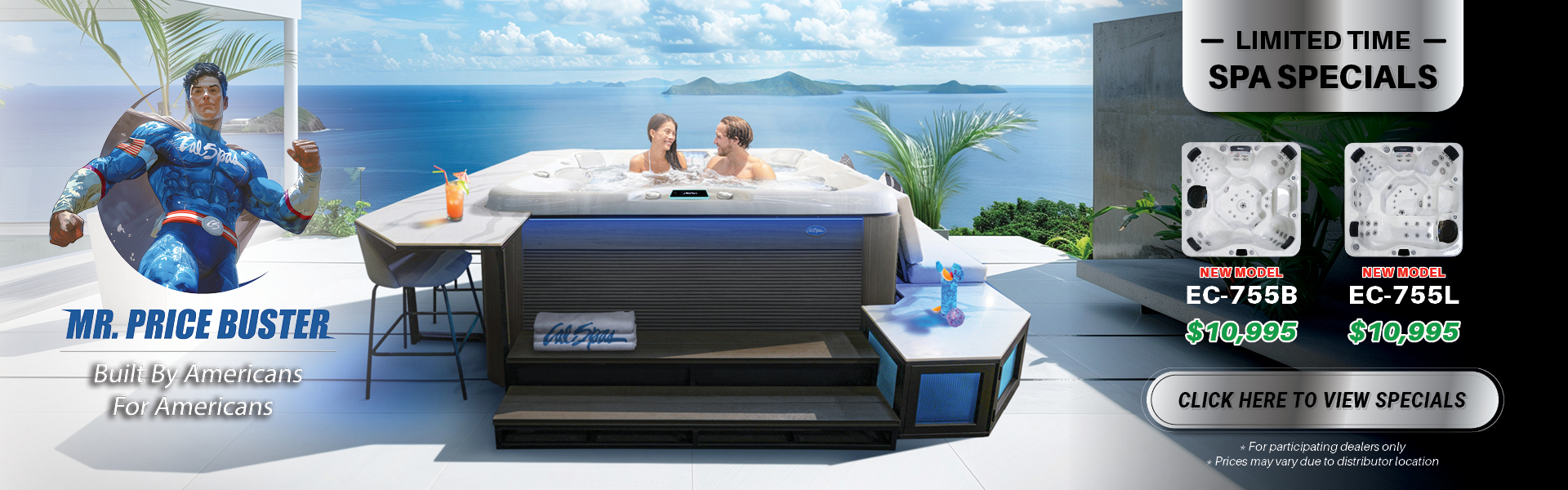Calspas hot tub being used in a family setting - New Bedford